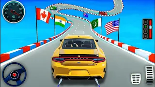 لعبه حيلة سيارة العضلات على مسارات مستحيلة لسباق السيارات Gt Car Stunt #1 Android Gameplay