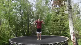 HOW TO DO A FRONT FLIP ON A TRAMPOLINE AND LAND IT!