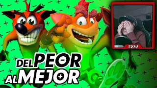 TDYU Reacciona al PEOR TOP de los Juegos de Crash Bandicoot