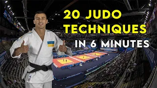 20 Judo Techniques Compilation in 6 minutes