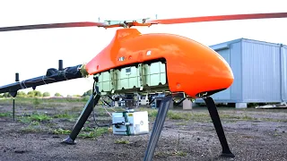 Drone helicopter "Alpha-E" shown in Russia, review