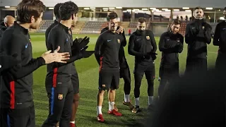 Coutinho First Training With Messi, Suarez, Mina and new team-mates