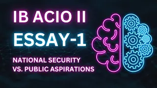 IB ACIO 2023 Descriptive writing ||Security Needs Vs. Public Aspirations || IB ACIO 2 TIER 2 exam