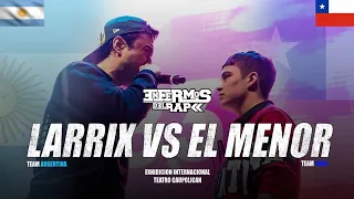 EL MENOR vs LARRIX: EXHIBICIÓN ENFERMOS DEL RAP - CHILE VS ARGENTINA