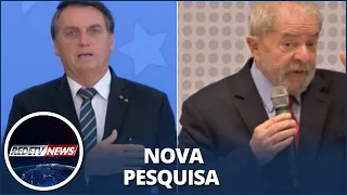 Pesquisa coloca Bolsonaro à frente de Lula nas intenções de voto