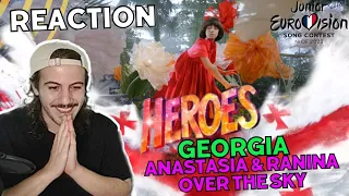 Reaction 🇬🇪 Georgia 🇬🇪 Anastasia & Ranina - Over The Sky | Junior Eurovision 2023 🇫🇷 SUBTITLED