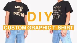 DIY Graphic T-Shirts (no transfer paper or paint)