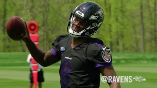 Sneak Peek Inside Lamar Jackson's First Practice