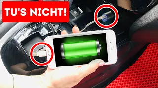 Das Aufladen von Telefonen im Auto dauert ewig, du musst damit aufhören