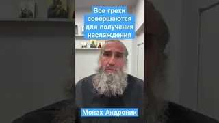 Все грехи совершаются для получения наслаждения | Монах Андроник | Афон