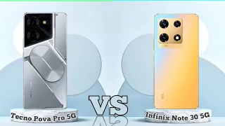 Tecno Pova 5 Pro 5G Vs Infinix Note 30 5G || Best 5G Phone 2023 || Best Low Budget 5G Mobiles !!