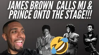 James Brown Calls Michael Jackson And Prince Onto Stage (REACTION!!!)