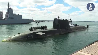 AUKUS: Royal Navy Nuclear-Powered Submarine Astute Calls In Australia