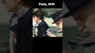 Streets of Paris, 1939! #shorts #oldfootage #colorized