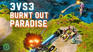3v3 on Burnt Out Paradise - Red Alert 3