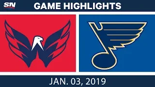 NHL Highlights | Capitals vs. Blues - Jan. 3, 2019
