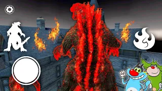 Burning Godzilla Played Granny 3 Horror Full Gameplay With Oggy and Jack