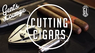 3 Ways to Cut a Cigar (Punch Cut, V-Cut, Guillotine) || Gent's Lounge