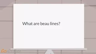 What are beau lines?