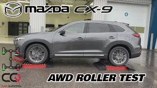 Mazda CX-9 AWD roller test with Off-Road Traction Assist!