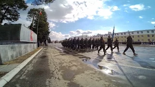 Репетиция парада Победы в 32-м военном городке