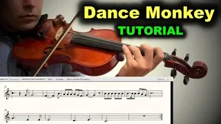 Dance Monkey Tutorial Violino Partitura - Michel Lima violinista TONES AND I sheet music score