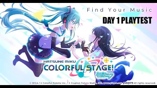 Hatsune Miku Colorful Stage Worldwide Release Day 1 PlayTest!