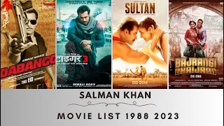 Salman Khan Hit and Flop All Movies List (1988-2023) all Films Name