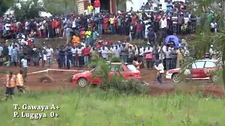 Stinger Racing crew. Timothy Gawaya/Pius Luggya at Buloba Double Circuit.June  2019