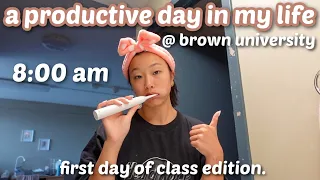 A PRODUCTIVE COLLEGE DAY IN MY LIFE. (first day of class edition)