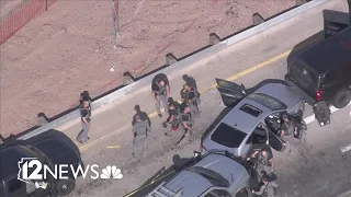 Police capture pursuit suspect with grappler in Phoenix