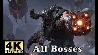 Doom - All Bosses [ With Cutscenes ] [ 4K ]