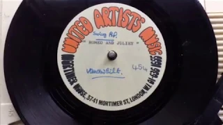 Lee Vanderbilt / Ebony Keyes "Romeo And Juliet" Unreleased UK 1968 Demo Acetate, Soul, Mod !