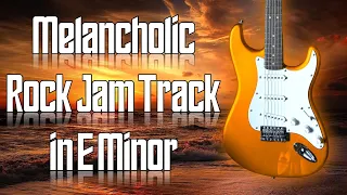 Melancholic Rock Jam Track in E Minor 🎸 Guitar Backing Track