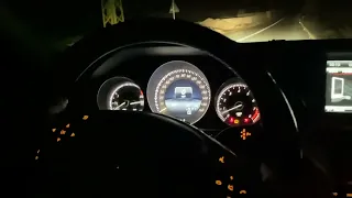 Mercedes E350 2014 0-60 acceleration (uphill)