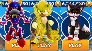 Sonic Dash - Metal Sonic VS Movie Super Sonic VS Tails EXE _ Movie Sonic vs All Bosses Zazz Eggman