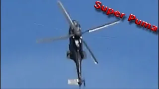 Super Puma Cougar Helicopter Aerobatic Display Airshow Swiss Air Force AS 332