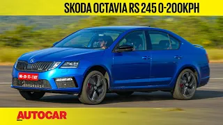 Skoda Octavia RS 245 - How fast is it? 0-200kph and 1/4 mile test | Feature | Autocar India