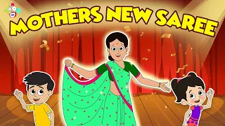Mother's New Saree | Gift for Mom | Animated Stories | English Cartoon | Moral Stories | PunToon Kid