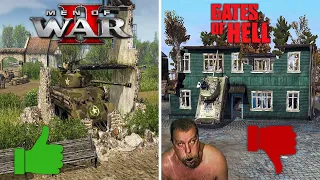 Men of War 2 (В тылу врага 3) vs Gates of Hell | Сравнение разрушаемости