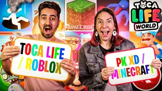 TODOS OS GAMES EM 1 MINUTO NO JOGO DAS PALAVRAS | Gabriel e Shirley 2.0