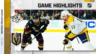 Predators @ Golden Knights 12/31 | NHL Highlights 2022