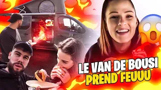 Je cuisine dans le van de Bousi (tout prend feu, CATASTROPHE )