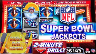 NFL SUPER BOWL JACKPOTS SLOT MACHINE PLAY! HARD ROCK HOLLYWOOD CASINO! HUFF N MORE PUFF SLOTS!