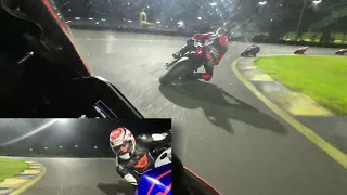 2023 ASBK Round 2 Race 2 under lights at SMSP,  Onboard a Yamaha R1M