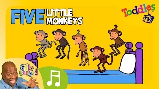 Five Little Monkeys | SILLY SONGS! | Toddles TV