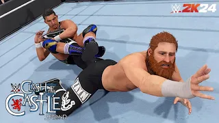 WWE 2K24: Sami Zayn vs Chad Gable Clash at the Castle 2024 | Prediction Highlights