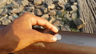 See what happens when a train runs on one coin