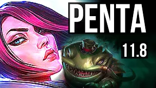 FIORA vs TAHM KENCH (TOP) | Penta, 1000+ games, Legendary, 17/3/4, 900K mastery | BR Master | v11.8