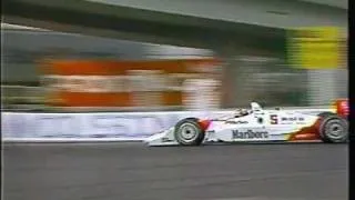 1992 CART Vancouver Al Unser Jr Jumps in the Air